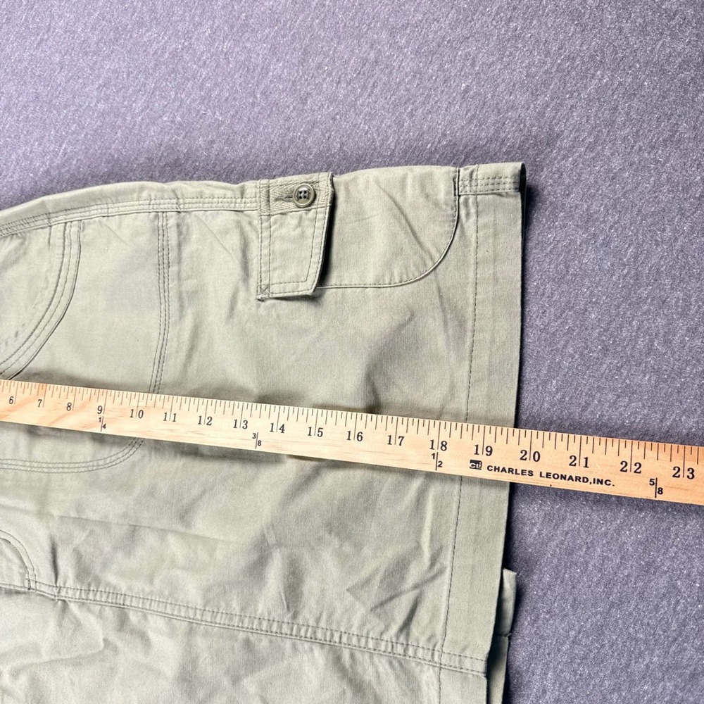 Carhartt Womens Olive Green Cotton Cargo Mini Skirt WB067 Size 12 Utility Canvas - Picture 4 of 7